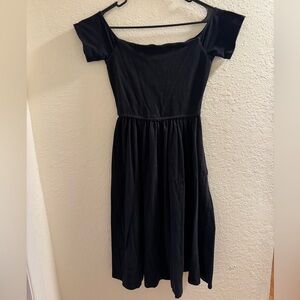 Who What Wear - Elegant Black Off-Shoulder Dress - XS